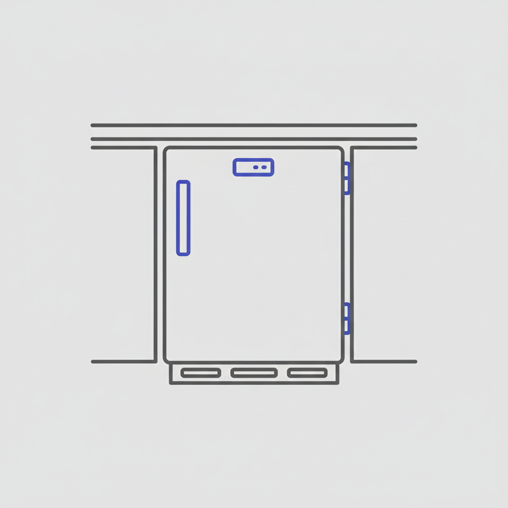 Undercounter refrigerator repair icon